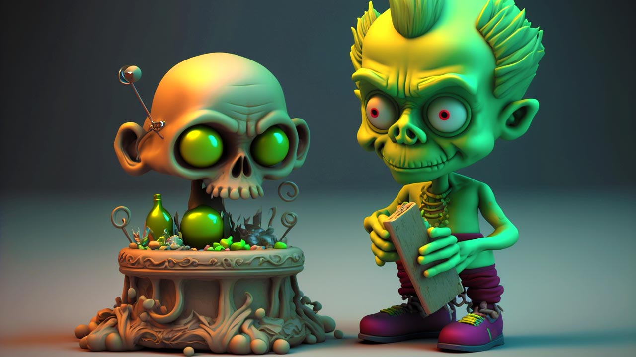 Plants vs Zombies Basic Zombie HighPoly 3D model