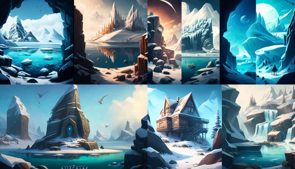 Stylized Game Art Example Artic